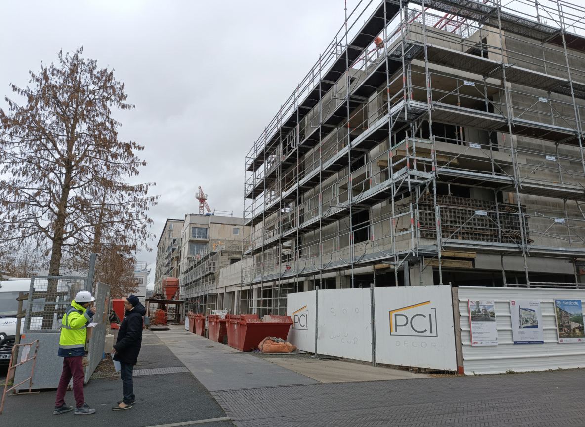 Chantier d'isolation thermique